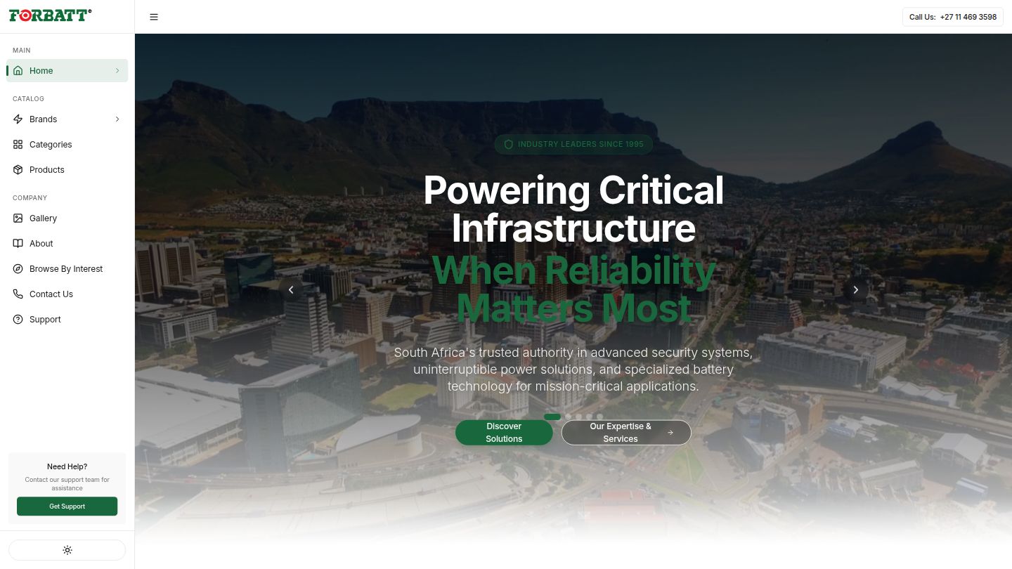 Forbatt SA - Security & Power Solutions Catalog